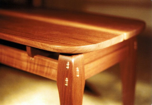 Rounded Walnut Coffee Table Album